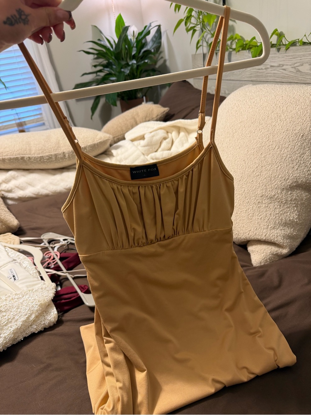 Women's Gold mini dress